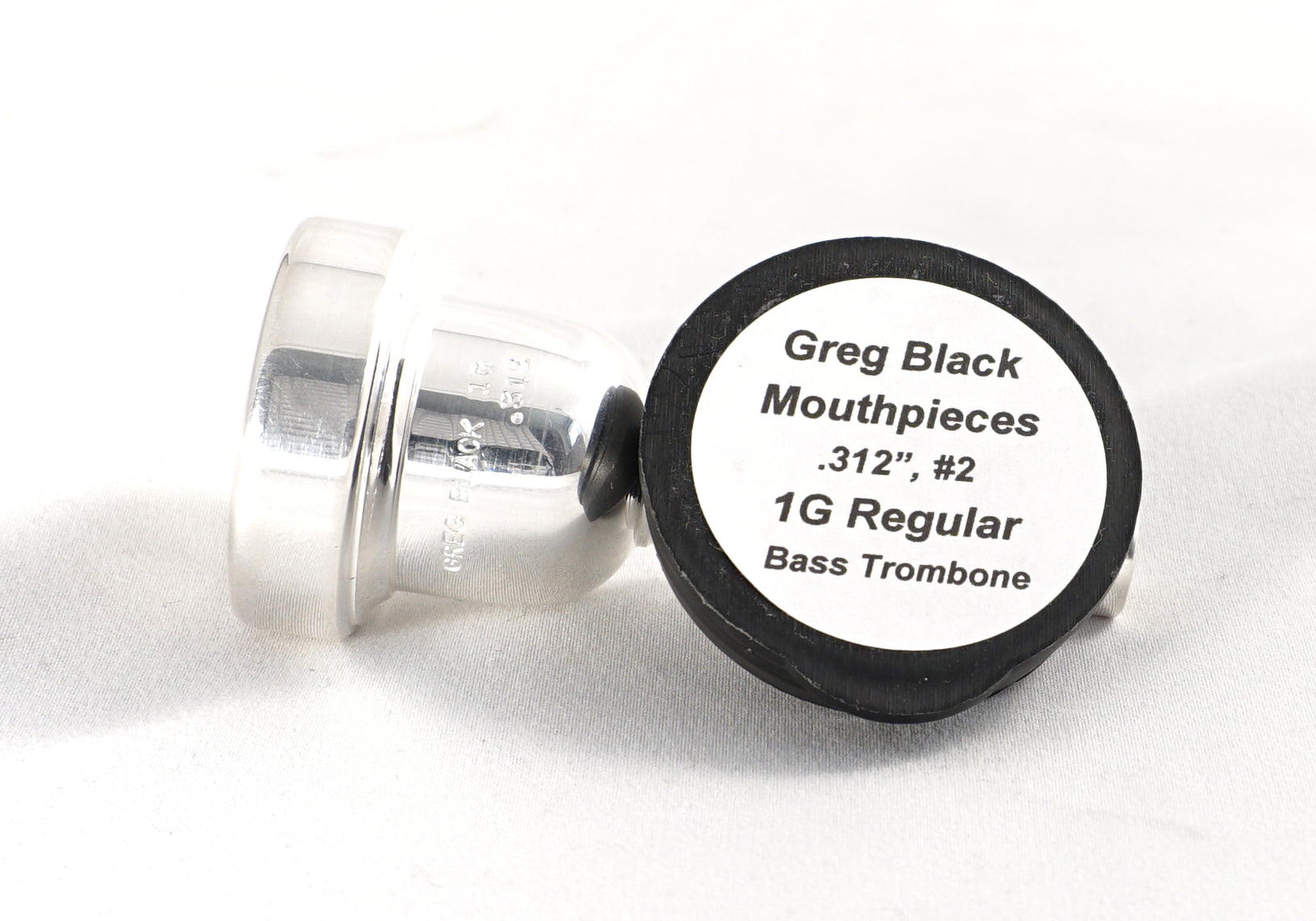 B STOCK Greg Black 1G Regular .312 #2 mouthpiece for bass trombone
